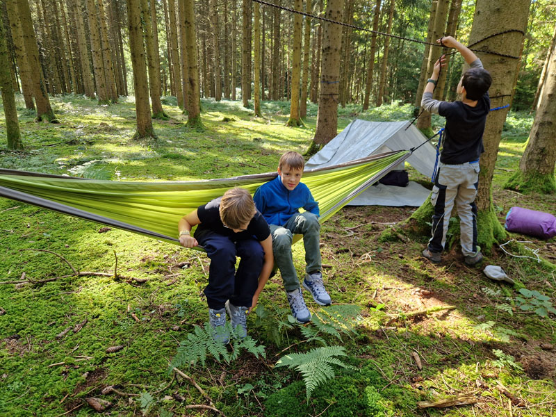 Stage bivouac enfants - Stcamps
