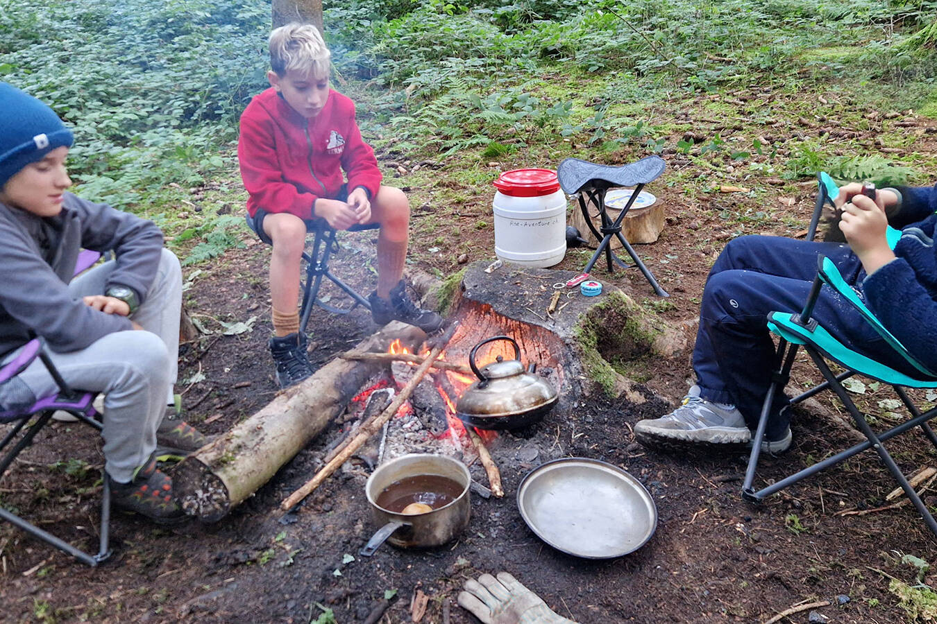 Stage bivouac enfants - Stcamps - header