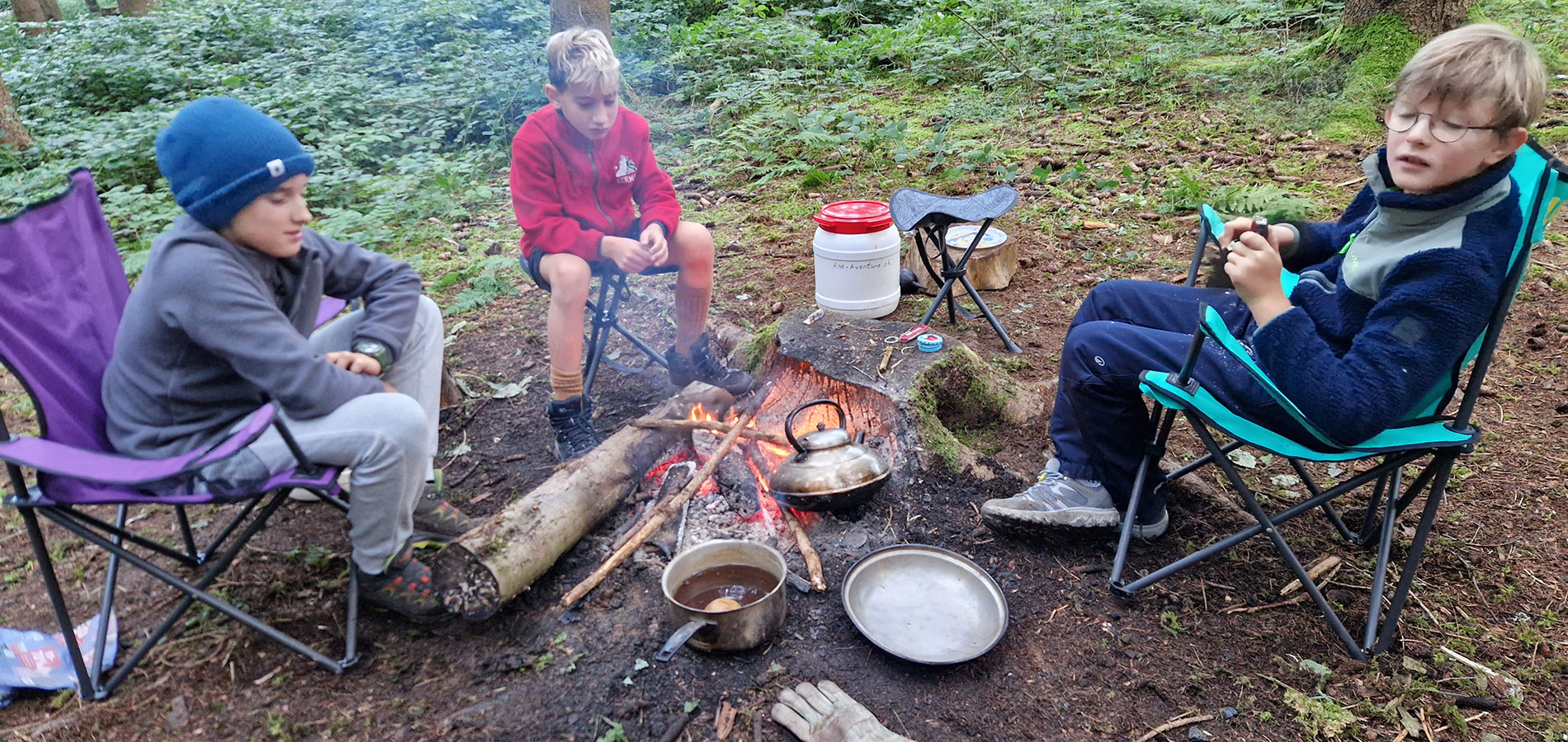 Stage bivouac enfants - Stcamps - header