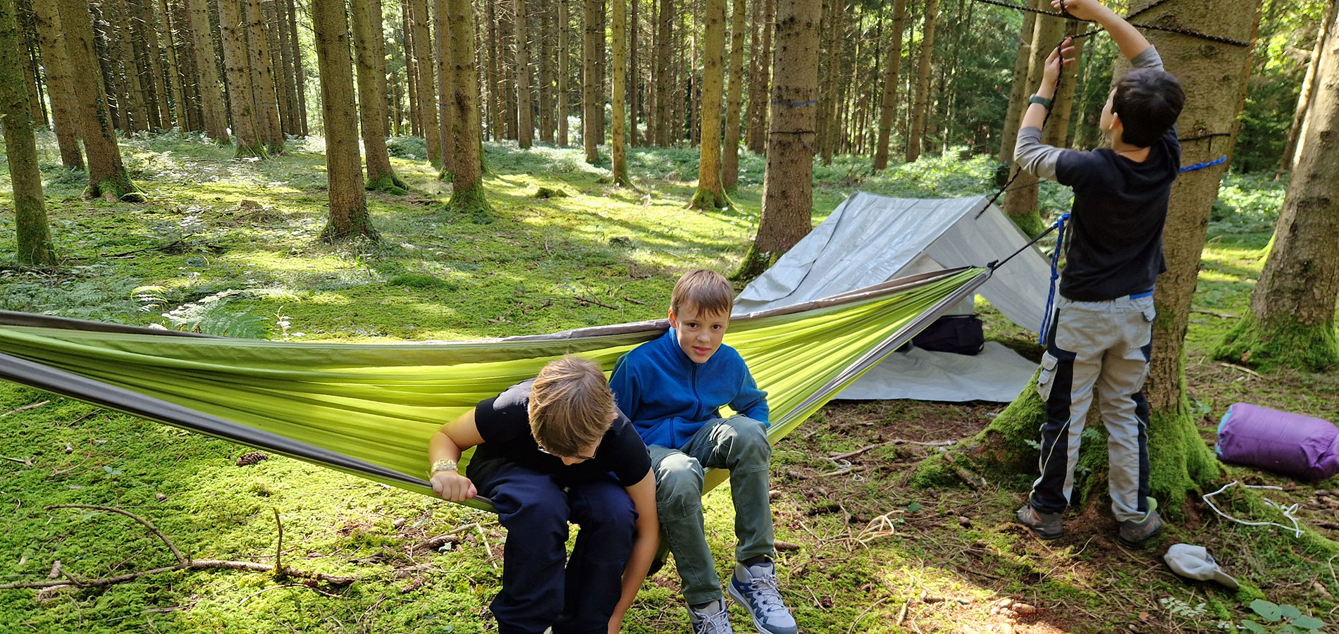 Stage bivouac enfants - Stcamps - header